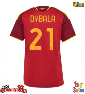 AS Roma Paulo Dybala #21 Replica Home Stadium Shirt for Women 2026-27 Short Sleeve